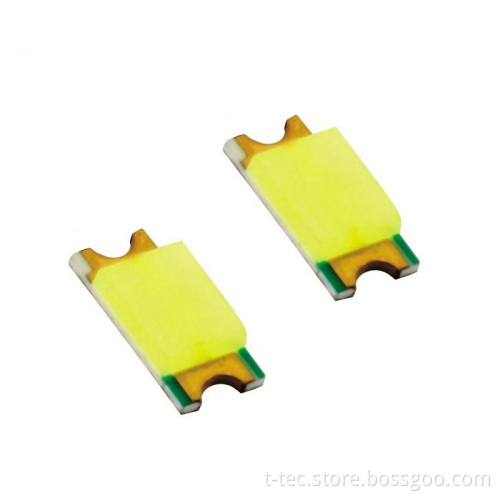520nm to 550nm Pure Green Color PLCC2 SMD LED 1206 for Electronics
